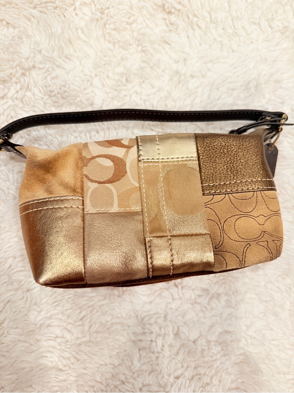 Coach Gold Patchwork Bag - Picture 2 of 10